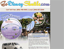 Tablet Screenshot of godisneyshuttle.com